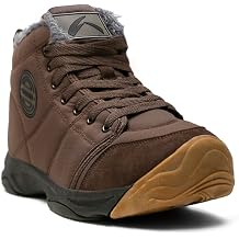 UPSOLO Mens Winter Trekking Snow Boots Water Resistant Shoes Anti-Slip Fully Fur Lined Casual Lightweight Hiking Boot