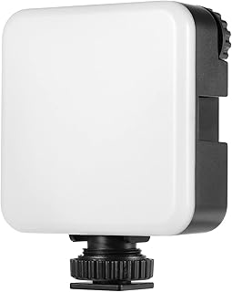 Luz LED RGB,mewmewcat Luz LED RGB,KM-72B Mini Luz de vídeo LED RGB Cor Multifuncional LED Luz de preenchimento na câmera com sapata fria e porta de alimentação tipo C Temperatura de cor ajustável comp