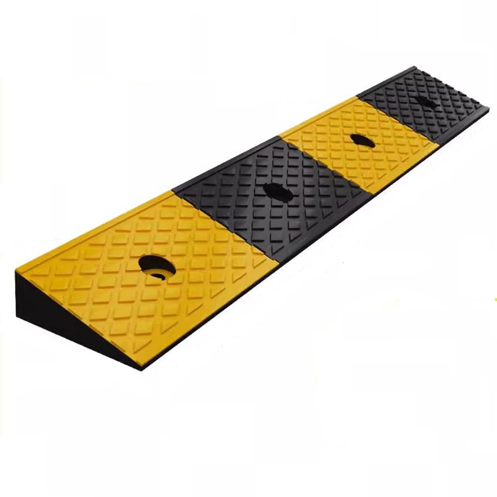 COKYIS Rampas De Bordillo para Silla Ruedas, Rampa De Umbral per Coche, Rampas De Acera De 3-5 Cm Alto, Rampa De Acceso De Goma Antideslizante (Size : 100 * 15 * 4cm)
