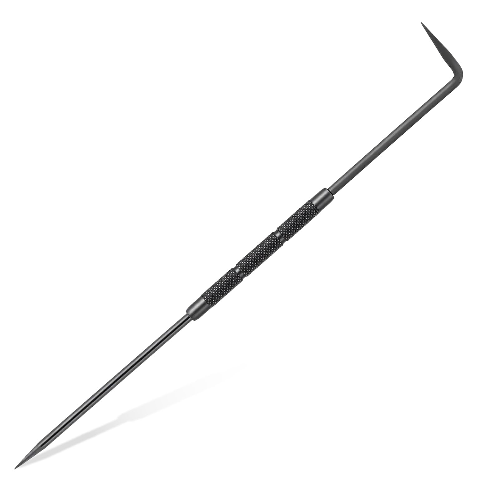 Double Pointed Scriber, 10 Inch Metal Scribe Tool Carbide Scribe Steel Point for Welding Marking Pen Glass Metal Sheet Ceramics (Black)