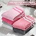 Geyoga 6 Pairs Fuzzy Socks for Women Gifts Winter Cozy Fluffy Slipper Socks Valentines Gift for Men(Pink Series,Simple Style)
