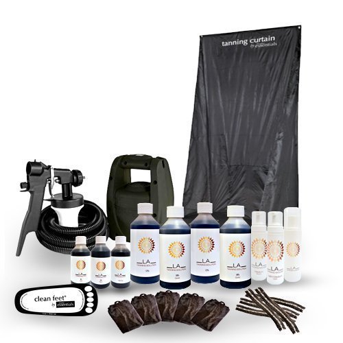 HVLP TS20 SPRAY TANNING KIT, UNIT, CURTAIN, TAN, SOLUTION & MORE!- STAR BUY!!