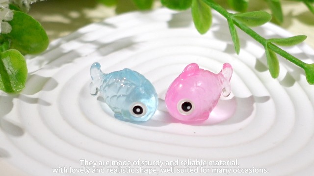 Amazon.com: Barydat 48 Pcs Luminous Mini Resin Fish Summer Mini