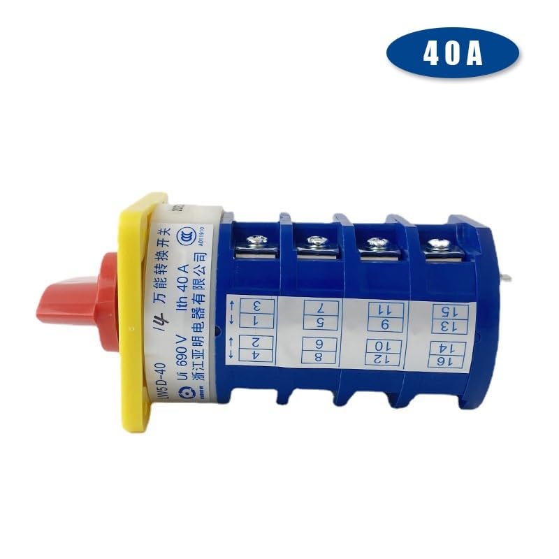 Factory LW5D-40/4 Rotary Cam Changeover Switch 40A 16 Terminals 3