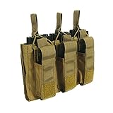Loglife Tactical Triple Magazine Pouch (Hold 6 Mags) Mag Pouch Bag Holster Black CB Multicam (CB)