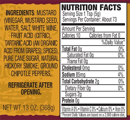Miniatura 7 de Dillman Farm All Natural Gourmet - Mostaza ahumada de chipotle  Sin gluten, sin OMG, vegana, kosher, ecológica, sin conservantes, sin jarabe de