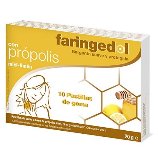 FARINGEDOL pastillas con propolís, miel y limón caja 10 uds