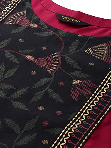 Image of ZIYAA Women's Crepe Straight Kurta