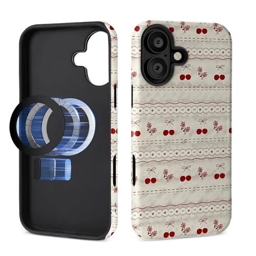 iPhone 16pP[X [MagSafeΉ] }bg\tgVR + n[h PC h~ ϏՌ ی 2-in-1 P[X fB[X Y - sN `F[ { ԕ [X I K[[