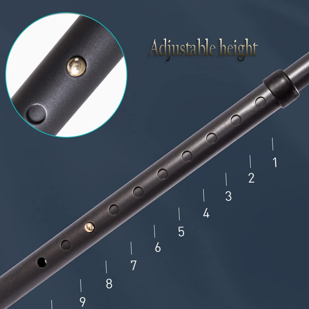 Składane Kule Pod Pachy, Ortopedyczna Kulka do Chodzenia, Kule W Kształcie Litery S z Gumową Końcówką Antypoślizgową (Size : 1 Pair)