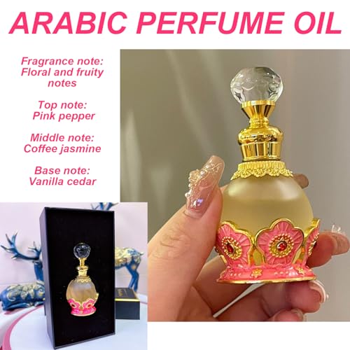 Aceite de perfume árabe de 15 ml de fragancia duradera en botella de lujo 6