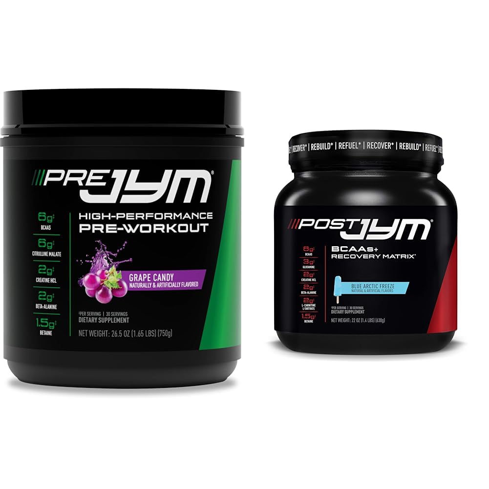 jym l carnitine Amazon.com: Pre JYM Grape Candy Pre Workout, Post JYM Active Matrix  Post-Workout with BCAAs, Creatine HCI, Beta-Alanine