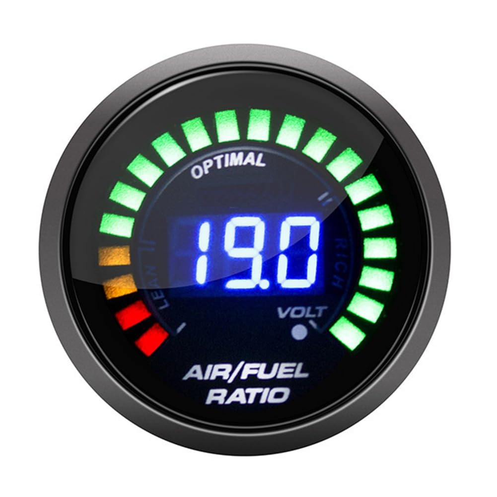 Jauge de Rapport Air/Carburant 52 mm Affichage Numérique AFR Capteur D'Oxygène O2 à Bande Étroite 0258006028 Jauge de Voiture Fumée pour Voiture à Essence