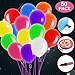 Produktbild Sporgo LED Luftballon, 50 Stücke LED Leuchtende Luftballons 8 Farben Bunt LED Luftballons Blinkendes Licht für Hochzeit Party Geburtstag Weihnachten Dekoration mit Bunte Ballons mit Farbigem Band