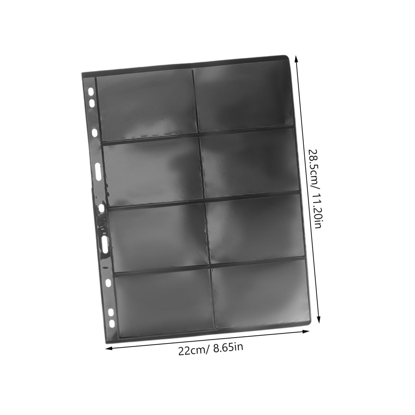 Raccoglitore Francobolli e Album Trasparente per Collezionisti, 10 Fogli Pvc Doppia Faccia per Conservazione Monete e Foto, Supporto Organizer per Filatelia e Collezioni