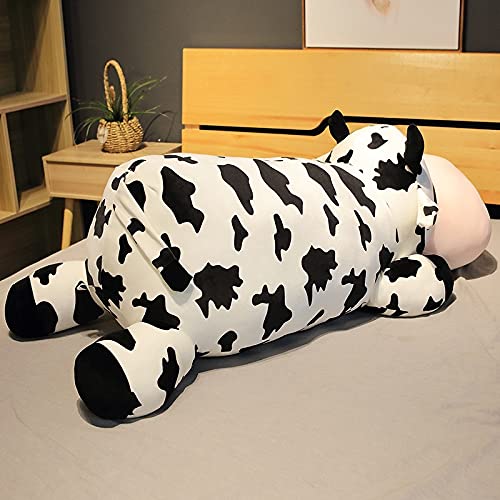 80-120 cm Dimensioni Giganti Sdraiato Mucca Cuscino Sonno Farcito Simpatico Animale Bovini Giocattoli di per Bambini Belle Neonate Regalo 120 cm