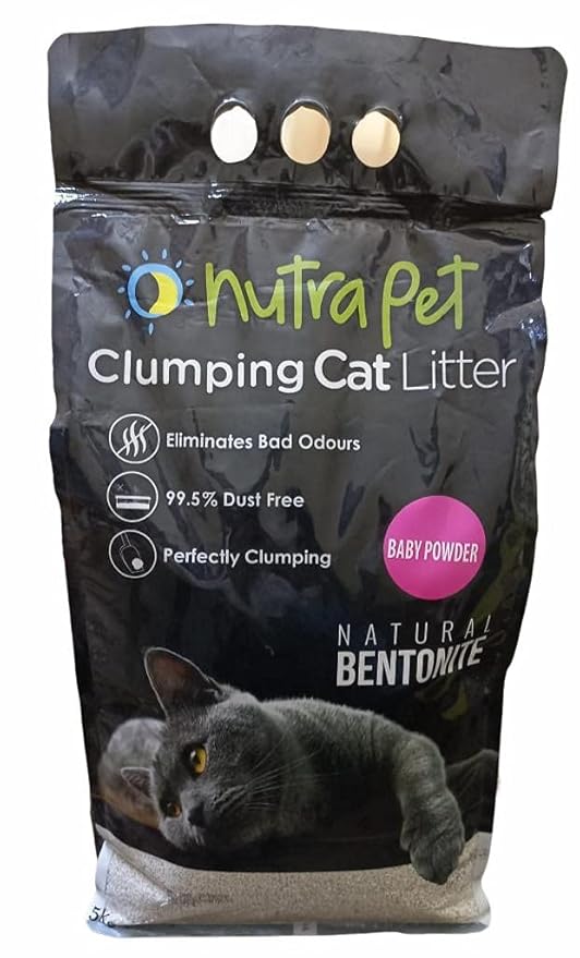 Buy Nutra Pet Clumping Cat Litter 5Kg (Baby Powder) Online at Low
