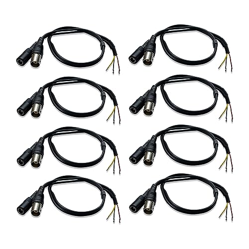 Image of MX Screw Fastening Female DC Power Plug Connector - 2.1mm x 5.5mm for CCTV Cameras | Pack of 8