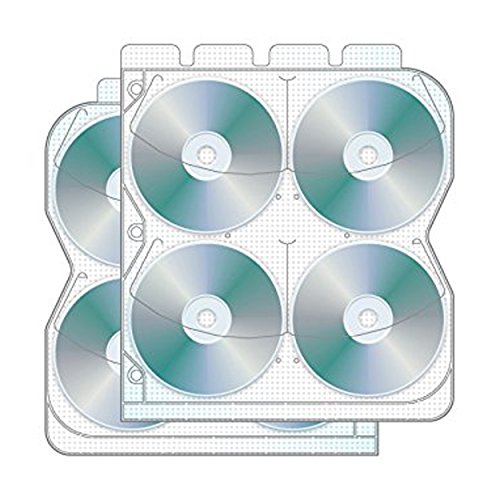 Univenture 8 Disc CD/DVD Binder Page with Safety-Sleeve - Pack of 50