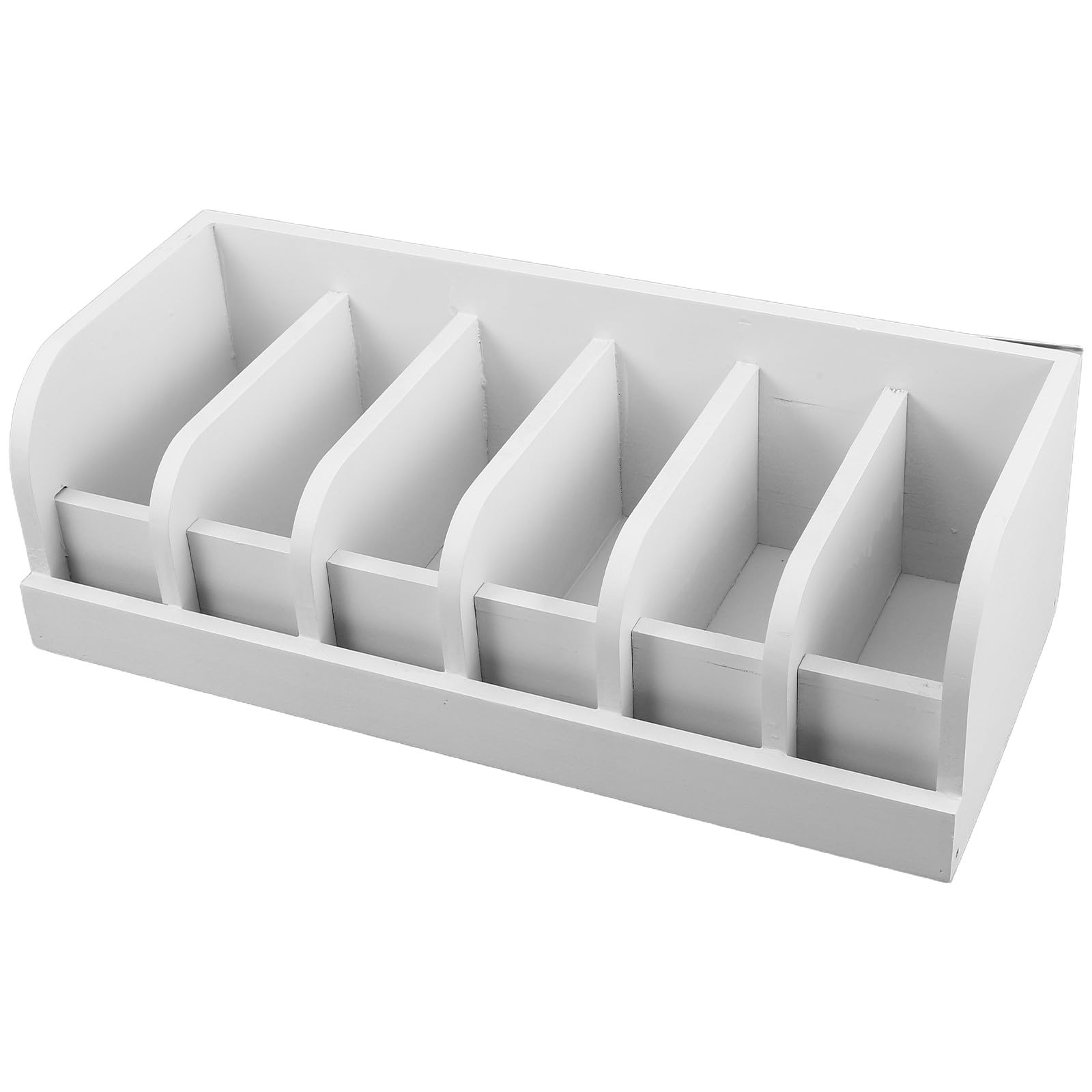 Scatola Portacinture con Scomparti in Legno Bianco per Armadio