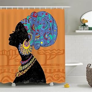 Hyupuanj Duschvorhang-Set 230x180 Ethno Design