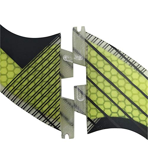 image for Topways Fiberglass+Honeycomb Surfboard Fin (3) Glass Flex Thruster Sur