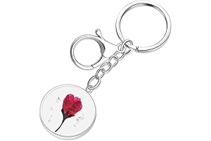 Exquisite Mothers Keychain: A Floral Remembrance