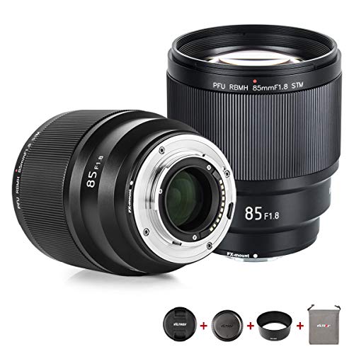 VILTROX 85mm F1.8 STM Auto Focus Lens for Fuji X Mount, Standard Large