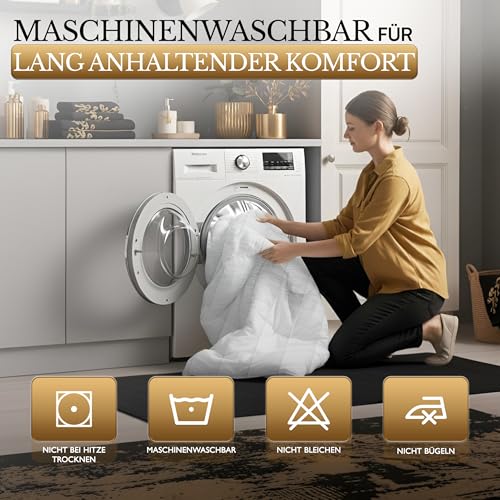 Utopia Bedding Gesteppter Matratzenschoner 90 x 200 cm, Spannmatratzenauflage, Tiefe Tasche Matratzenbezug dehnt Sich bis zu 30 cm (Weiß)