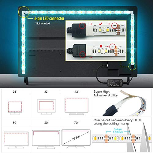 Giderwel ZC05M-USB Smart Zigbee 3.0 Usb Led Strip Light Rgbww Kit Work thumb #6