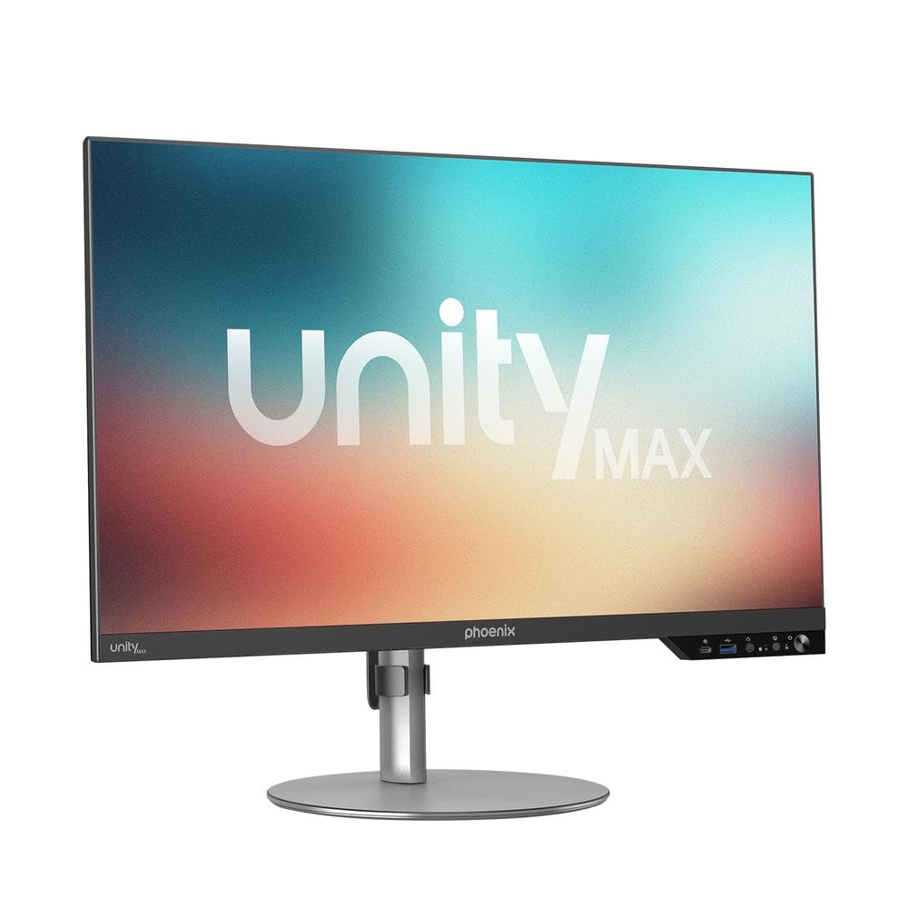 Phoenix Technologies | Barebone All‑in‑One 23.8” Unity MAX | Pantalla IPS Full HD | Chasis ATX Personalizable | Webcam 5 MP | WiFi + Bluetooth | Fuente Externa (24 Pulgadas)