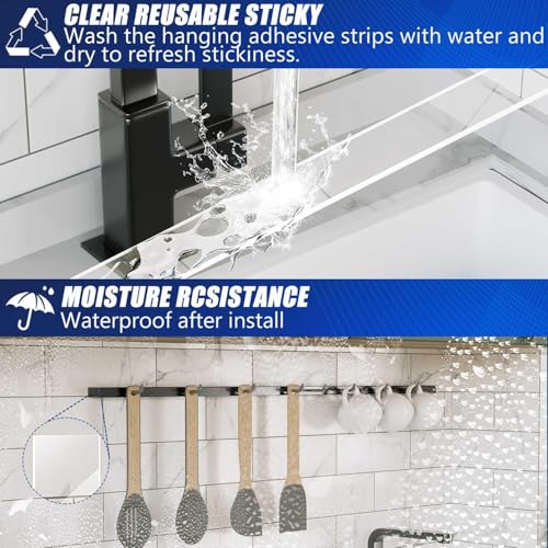 Image of Multipurpose Double Sided Nano Tape Heavy Duty - Strong Adhesive Silicone Gel Tape, Heat Resistant, Removable, Washable & Reusable Anti-Slip Multi-Functional Grip