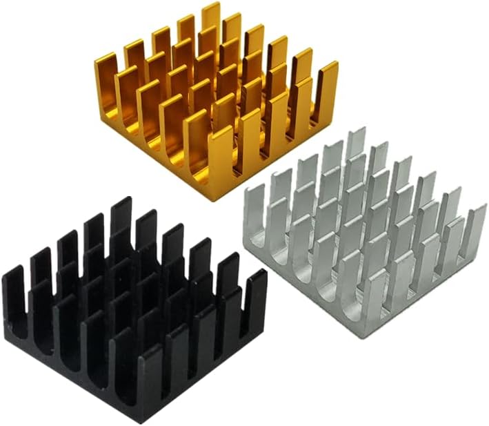 11pcs 22mm*22mm*10mm aluminum routing efficiency radiator heat sink washer video memory thermal block electronic cooling board (Color: white color)