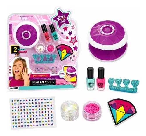 Girl's Creator Nail Art Studio Kit for Kids Ages 5+ | Includes Nail Dryer, Ages 5+-image-25