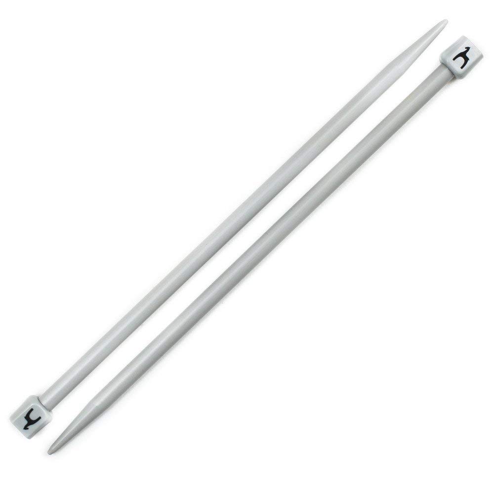M Fabrics Classic Knitting pin Pair no. 4.5 mm Smooth Light 35cm Long Plastic Needles (Standard Size Multicolour) Size 7-image-8