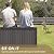 Devoko 100 Gallon Waterproof Large Resin Deck Box Indoor Outdoor Lockable Storage Container for Patio Furniture Cushions Garden Tools (100 Gallon, Dark Brown)
