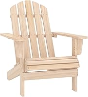 Vista 9 de Blue Adirondack Chair for Outdoor Relaxation, Solid Fir Wood, Ergonomic Design, Comfortable Patio Seating