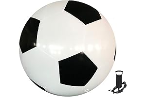 Inflatable Soccer Ball With Pump For Backyard Fun