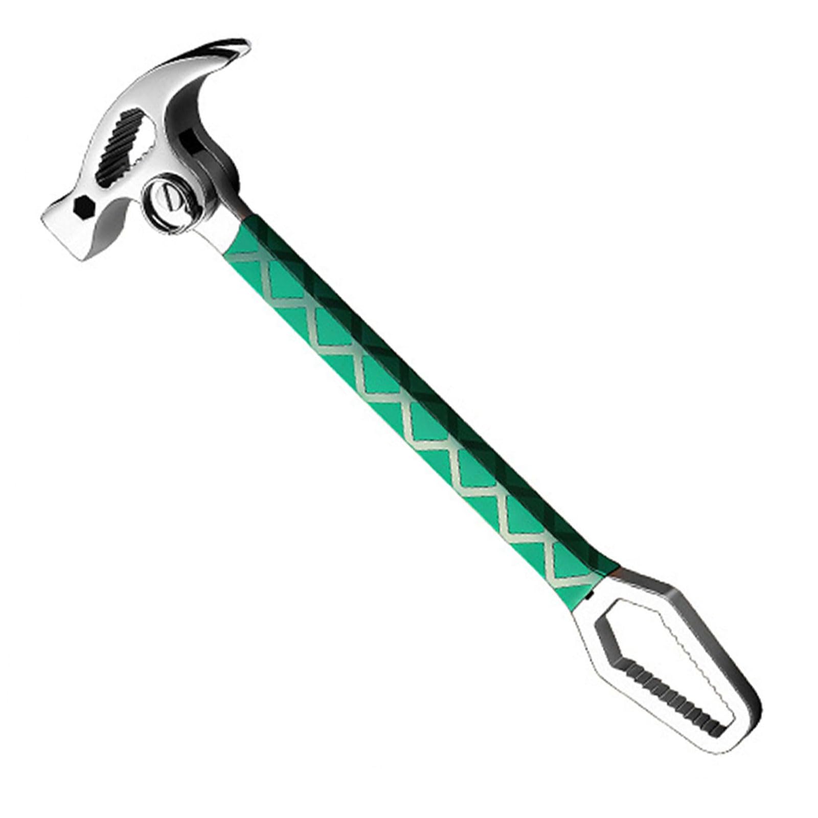 Msioytog Reinforced Steel Hammer Adjustable Angles Hammer Wrench Combination for Construction Automotive Use Industrial Wrench