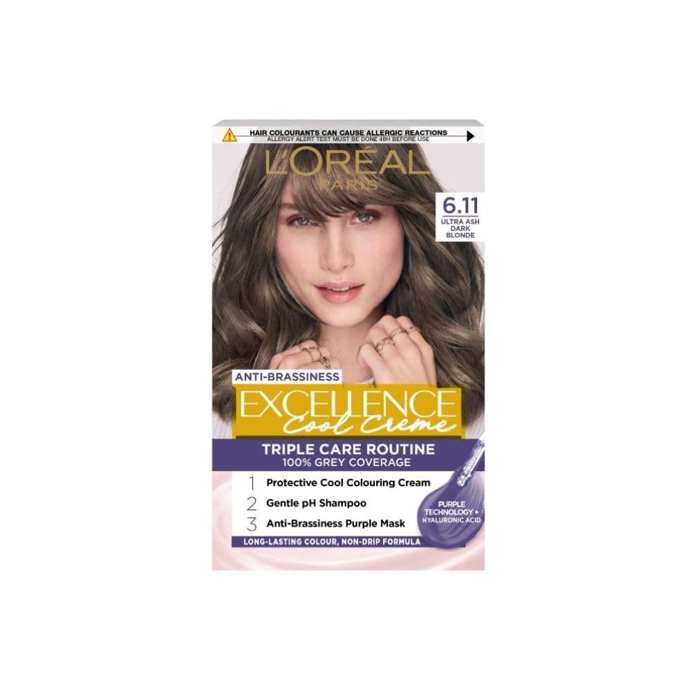 L'oréal Paris Unisex Ultra Ash L'oréal Excellence Cool Crème 6.11 Dark Blonde