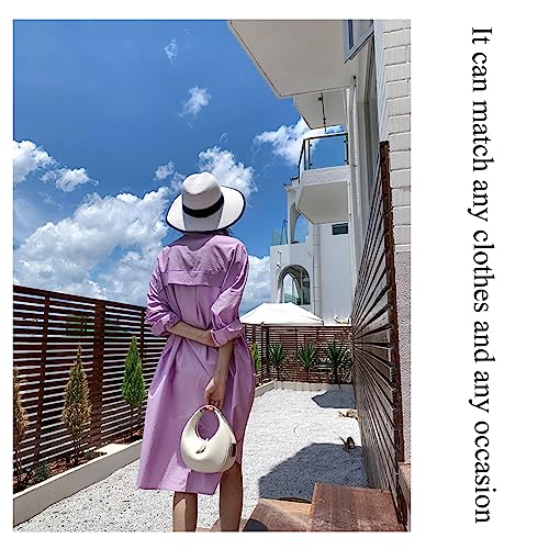 2023 New Ladies Genuine Leather Shoulder Handle Underarm Crescent Bag, Y2k Fashionable Adjustable Moon Bag With Handle. (coffee)4