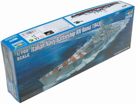 Trumpeter 1/700 RN Roma Italian Navy Battleship 1943 Model Kit image 3