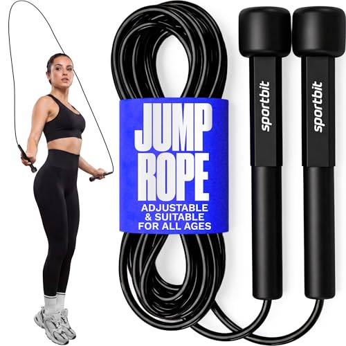 Adjustable Jump Rope for Fitness and Exercise &ndash; Skipping Rope for Cardio, Boxing, and Weight Loss...