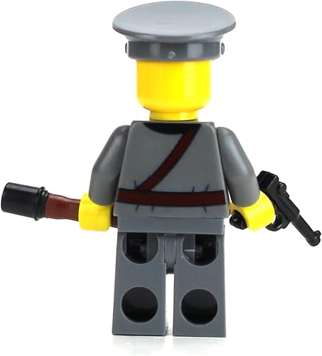 Miniatura 3 de Battle Brick Minifigura personalizada de oficial de la Wehrmacht coleccionable de la Segunda Guerra Mundial alemana