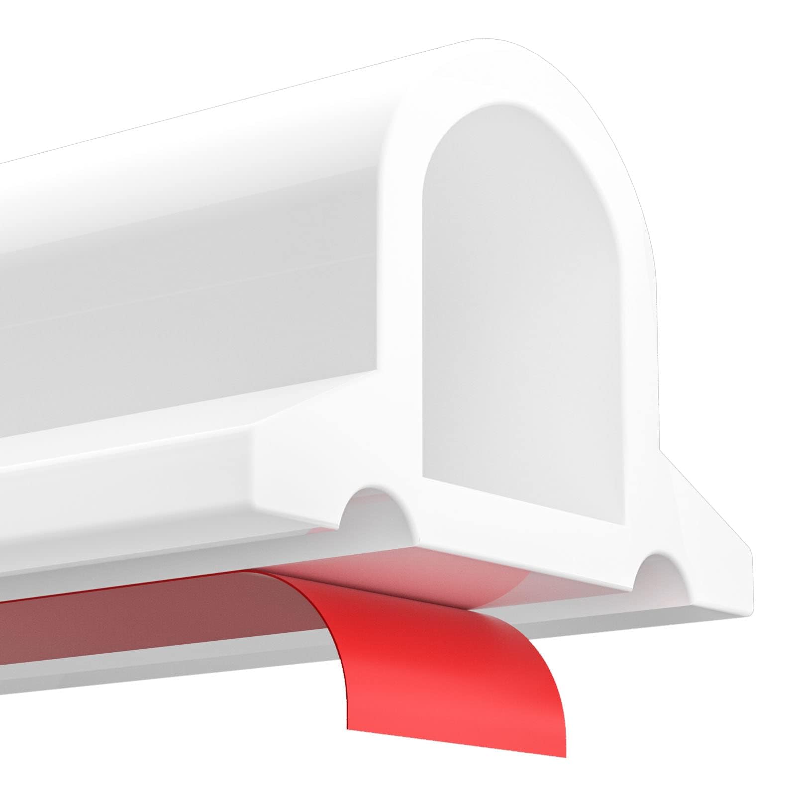 Frantie 66 Inch Collapsible Shower Threshold Water , Ideal for Wheelchair Accessible Silicone Shower Barrier Water Stopper Retention System Dry and Wet Separation for ADA Shower Bathroom (5.5ft)