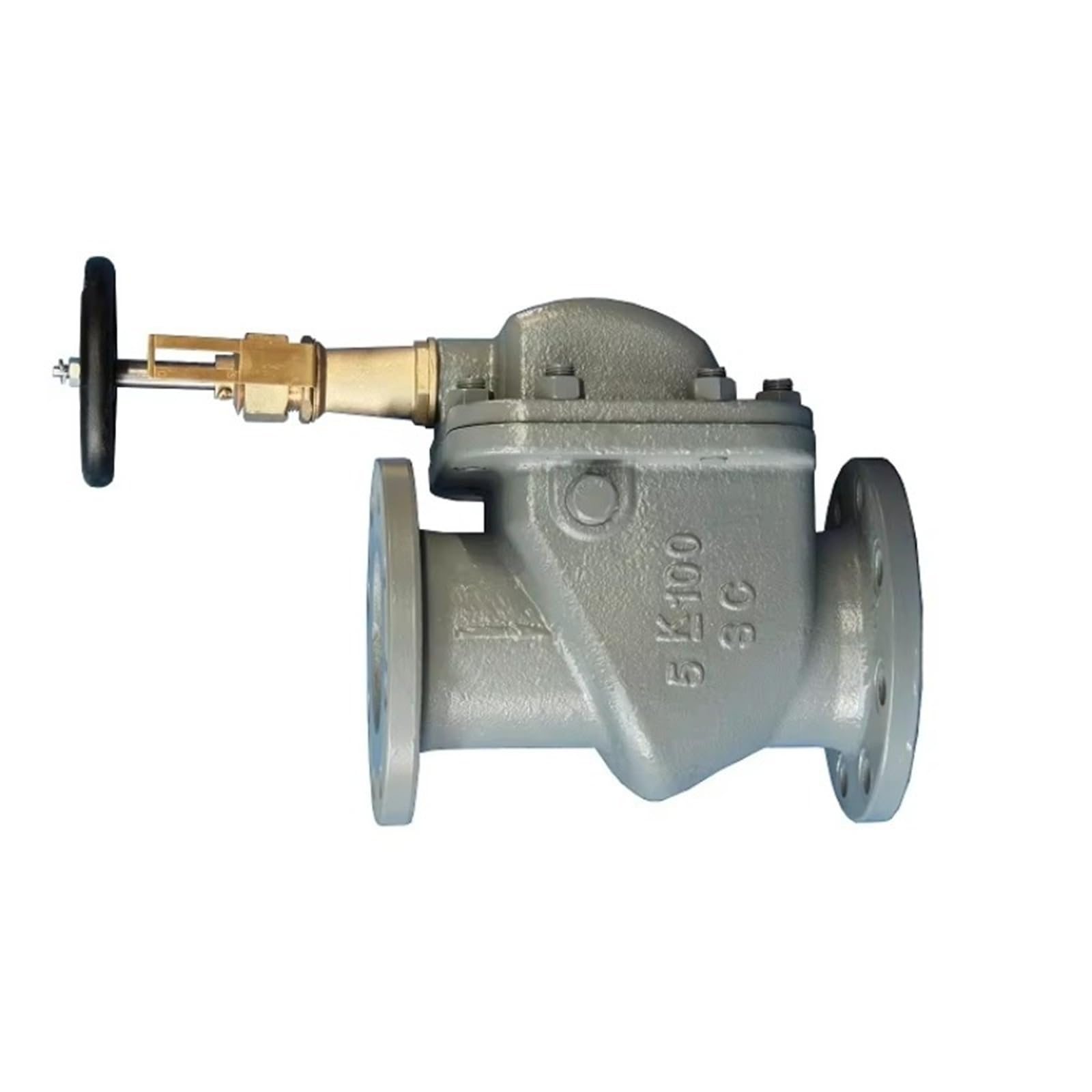 Belovek One Color F3060 Cast Steel Globe Valves Marine Right Angle