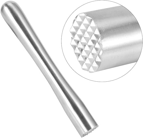 Miniatura 9 de Fydun Household Less Steel Crushed Popsicle Cocktail Stirrer Tools Bar Supplies 22.5Cm Wide Range Of Uses (Thick waist 18.5cm all steel)