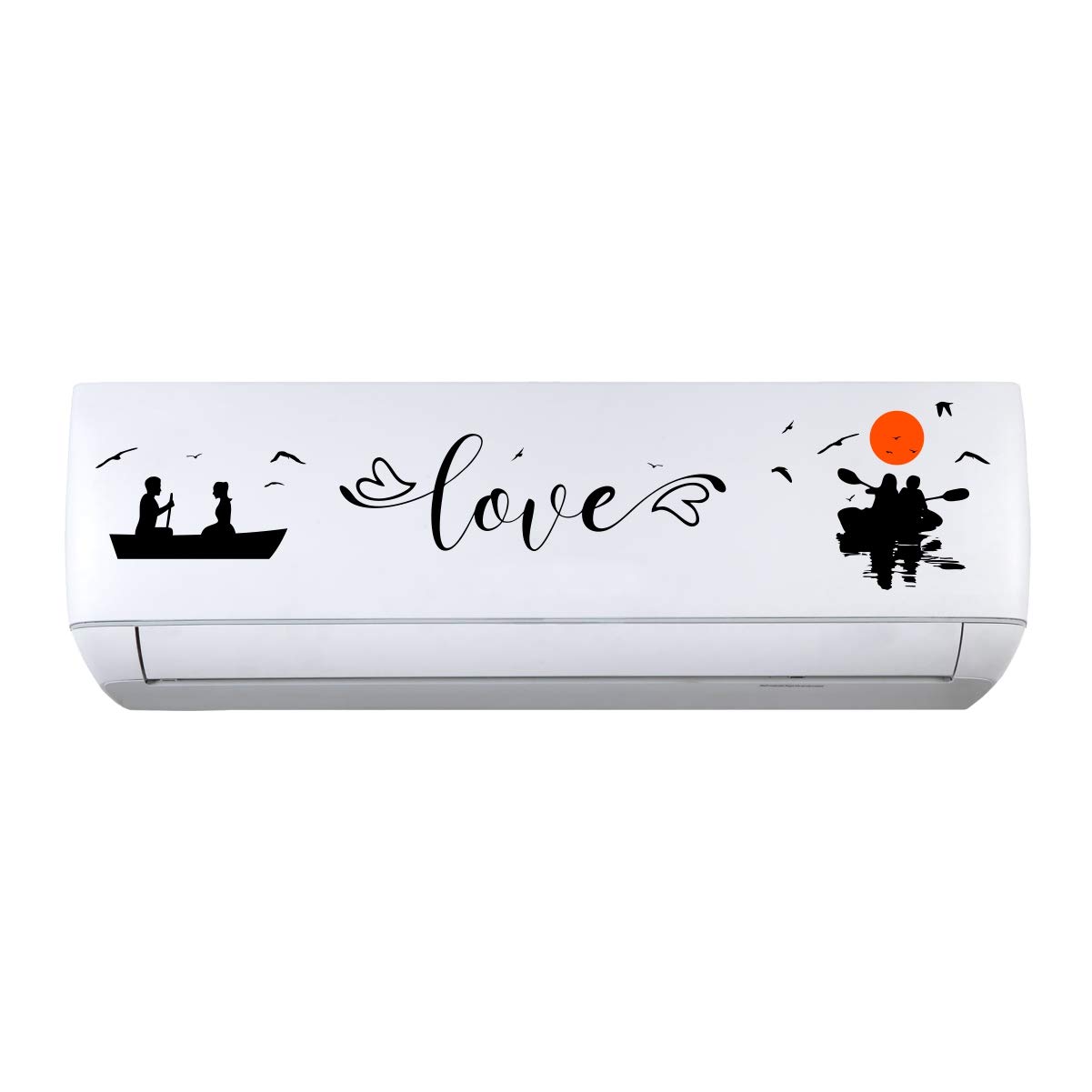 Decal O Decal Air Conditioner Sticker - Couple in Sunset with Love and Birds - Decorative AC - Sticker (B07Y35FC5Z) Amazon Price History, Amazon Price Tracker