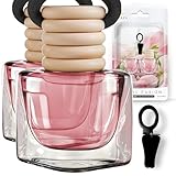 Car Air Fresheners for Women - Floral Fragrance Pack of 2 Long Lasting Car Air Freshener | Odor Eliminator Car Perfume Diffuser with Essential Oils | Automotive Air Freshener Vent Clip by Perfa