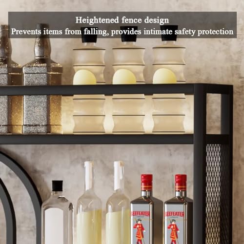 Support à whisky industriel et étagère murale pour bouteilles d'alcool